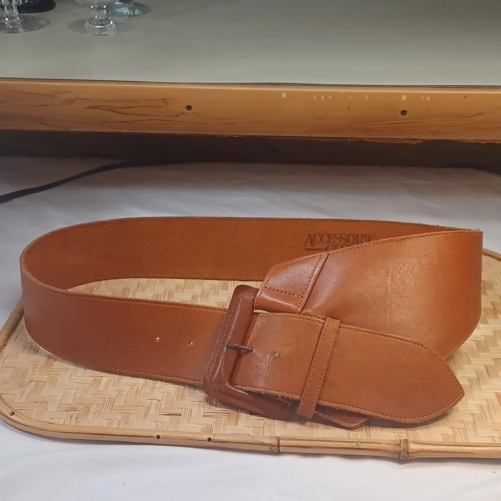 Accessorie Club Vintage Accessorie Brown Leather Belt #9203 M/L